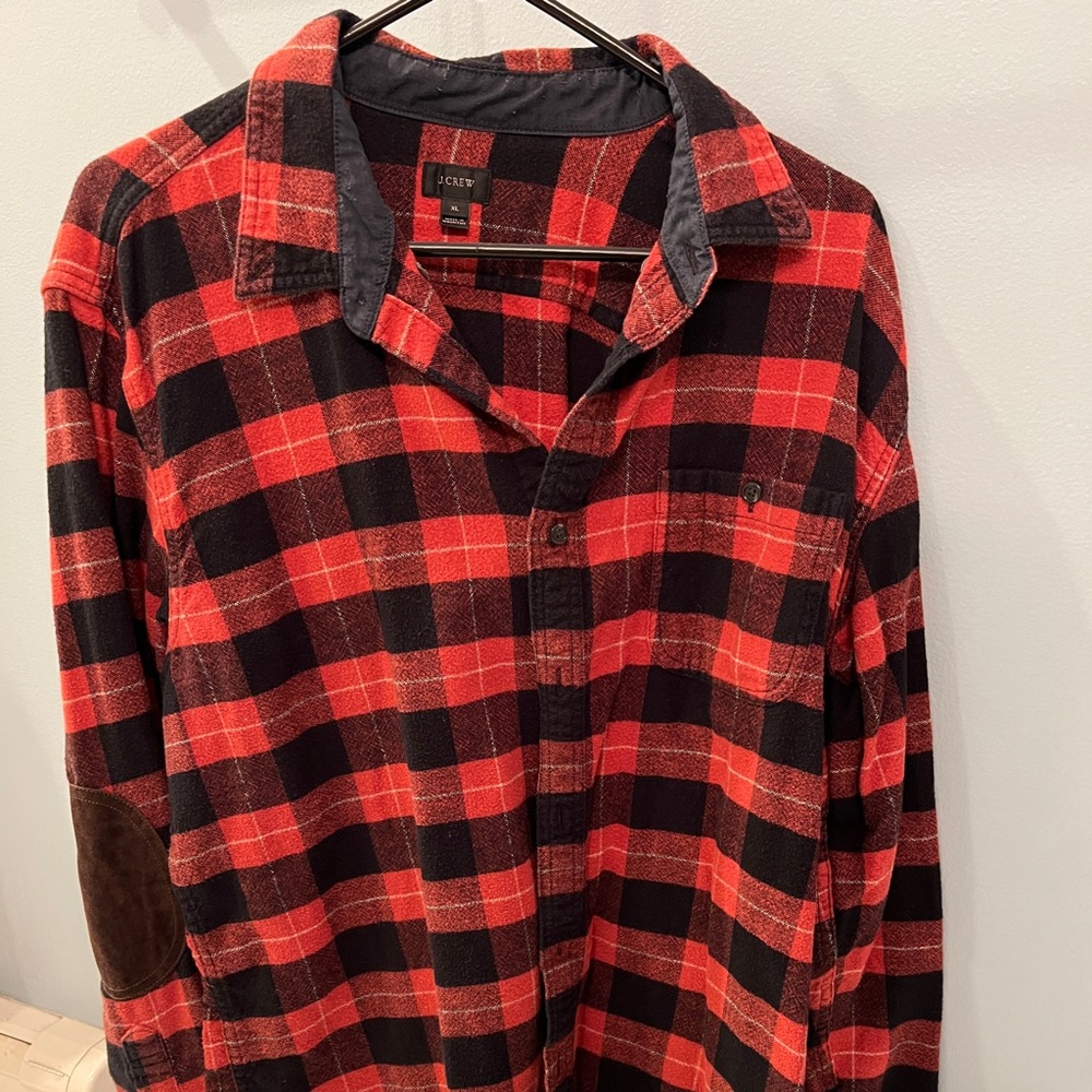 J. Crew Button Down with Leather Patches
